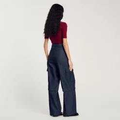 Femme SANDRO Pantalon Modulable En Jean