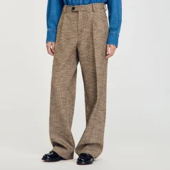 Femme SANDRO Pantalon Motif Pied De Poule