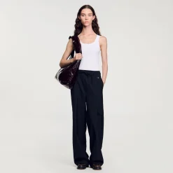 Femme SANDRO Pantalon Taille élastiquée