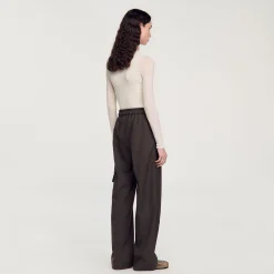 Femme SANDRO Pantalon Taille élastiquée