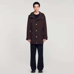 Homme SANDRO Parka En Coton