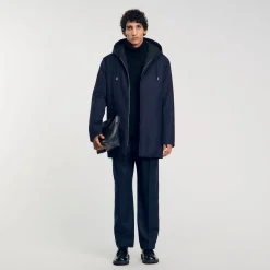 Homme SANDRO Parka Zippée à Capuche