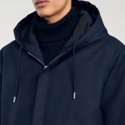 Homme SANDRO Parka Zippée à Capuche
