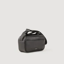 Homme SANDRO Petit Sac En Cuir Lisse
