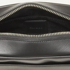 Homme SANDRO Petit Sac En Cuir Lisse