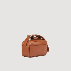 Homme SANDRO Petit Sac En Cuir Lisse