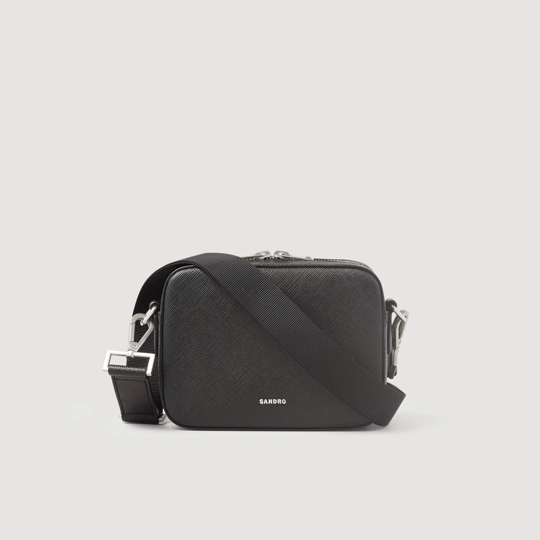 Homme SANDRO Petit Sac En Cuir Reconstitué