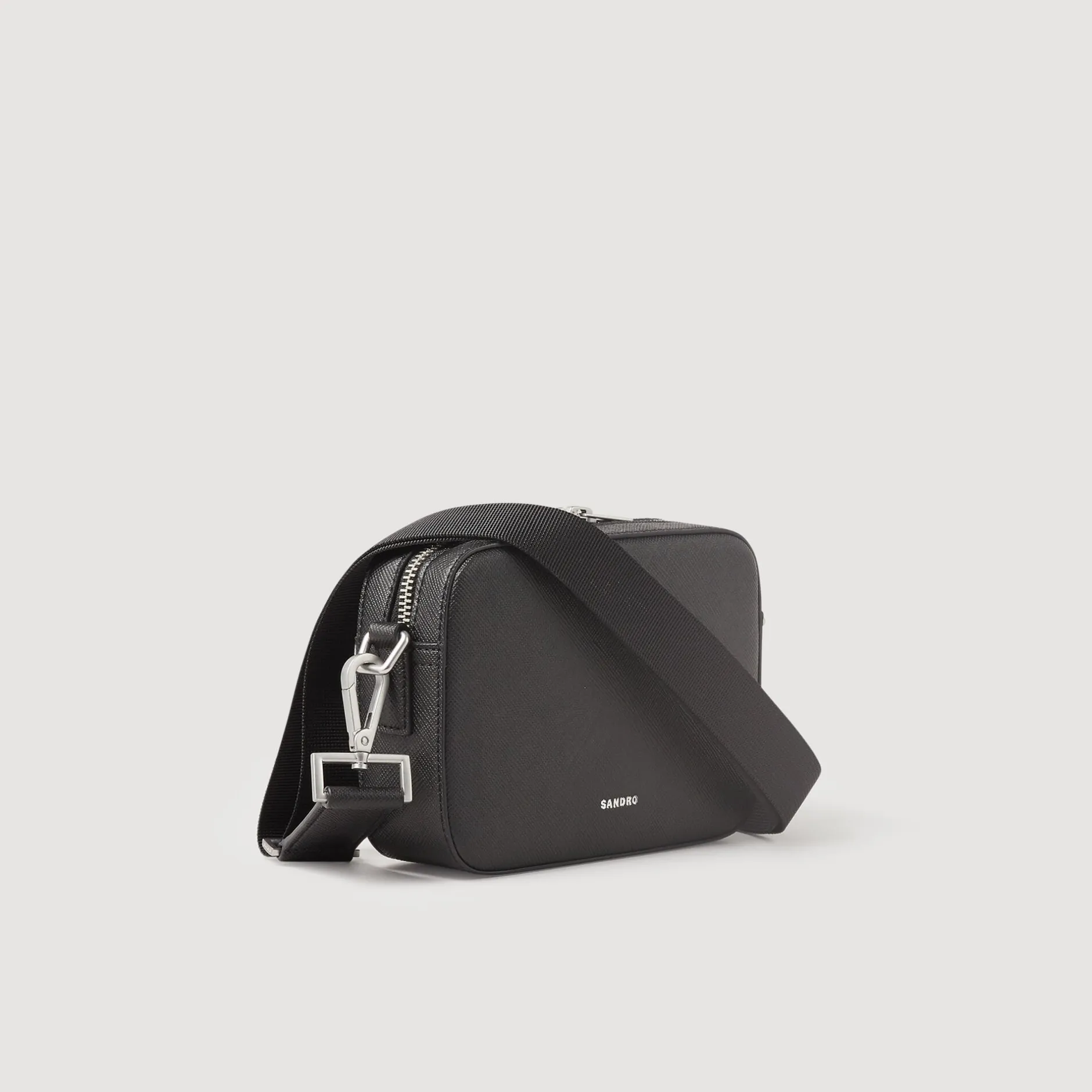 Homme SANDRO Petit Sac En Cuir Reconstitué