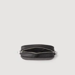 Homme SANDRO Petit Sac En Cuir Reconstitué