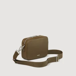 Homme SANDRO Petit Sac En Cuir Reconstitué