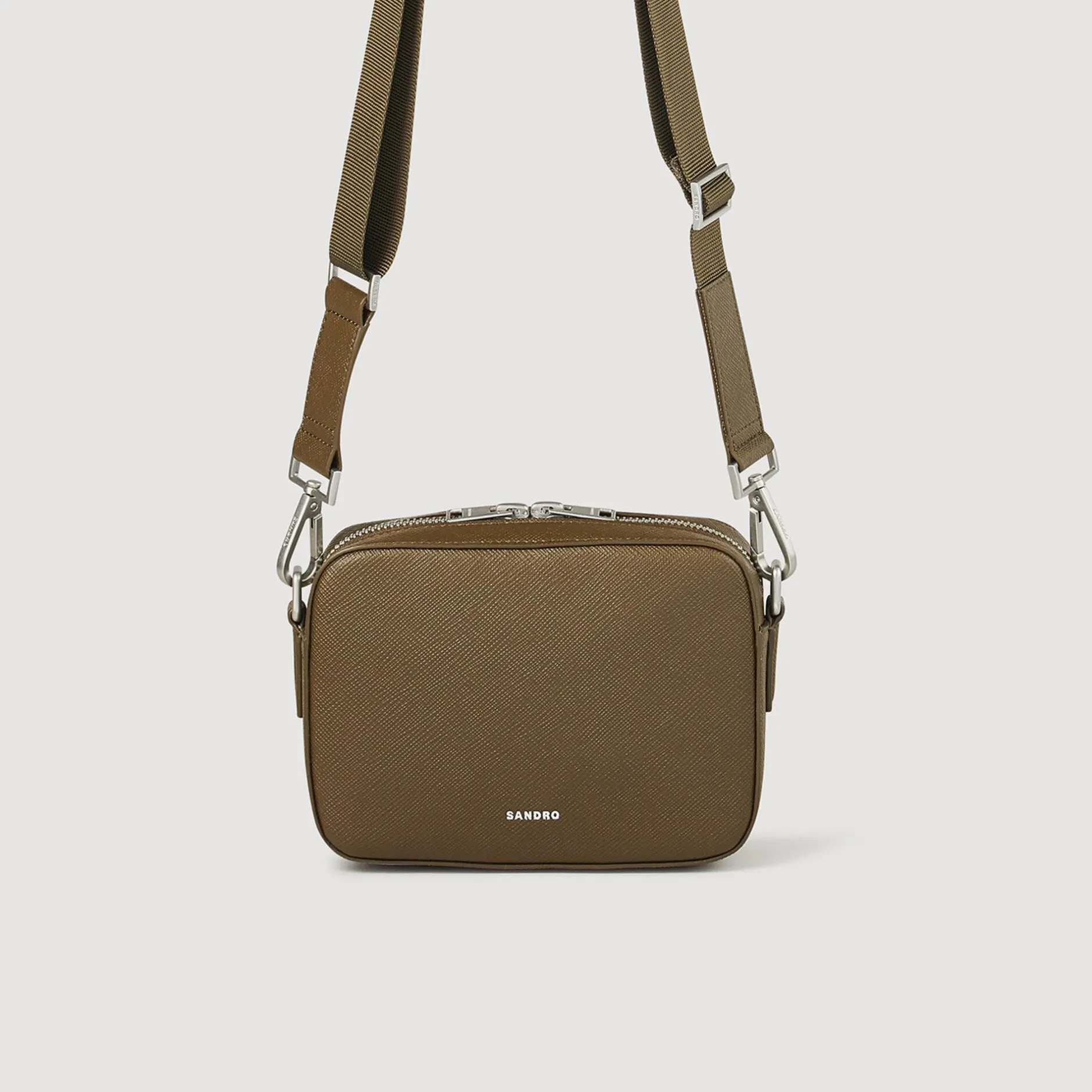 Homme SANDRO Petit Sac En Cuir Reconstitué