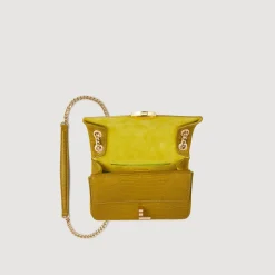 Femme SANDRO Petit Sac Yza En Cuir Effet Lézard