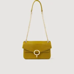 Femme SANDRO Petit Sac Yza En Cuir Effet Lézard
