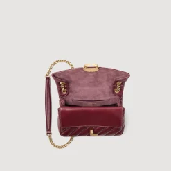 Femme SANDRO Petit Sac Yza En Cuir Lisse