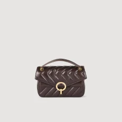 Femme SANDRO Petit Sac Yza En Cuir Lisse