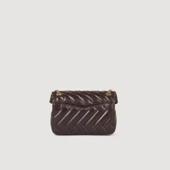 Femme SANDRO Petit Sac Yza En Cuir Lisse