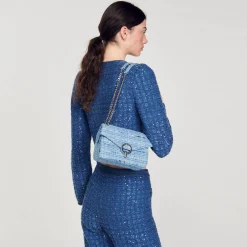 Femme SANDRO Petit Sac Yza En Tweed