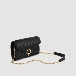 Femme SANDRO Pochette Crossbody En Cuir