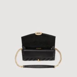 Femme SANDRO Pochette Crossbody En Cuir