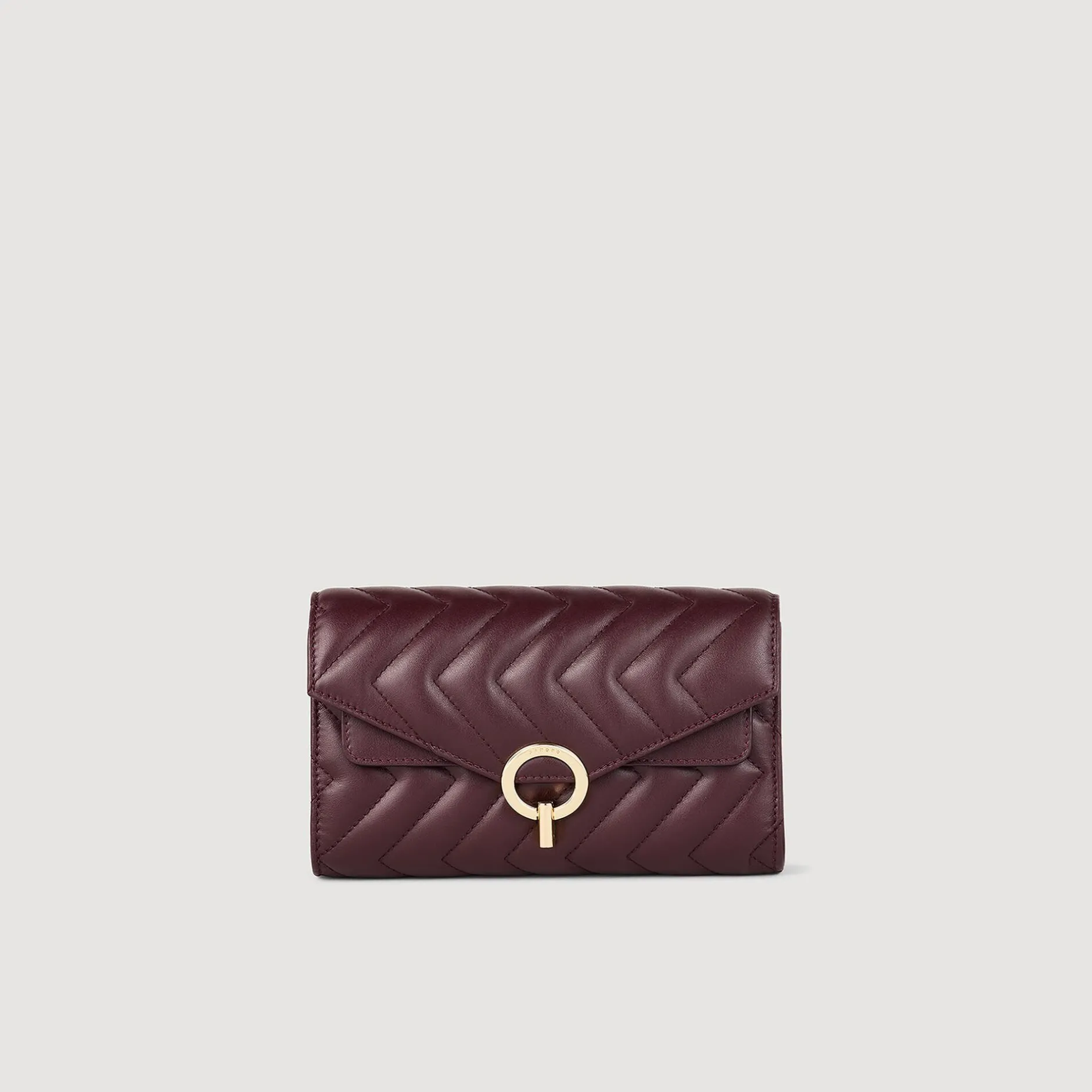 Femme SANDRO Pochette Crossbody En Cuir