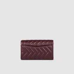 Femme SANDRO Pochette Crossbody En Cuir