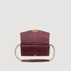 Femme SANDRO Pochette Crossbody En Cuir