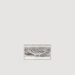 Femme SANDRO Pochette Yza En Cuir