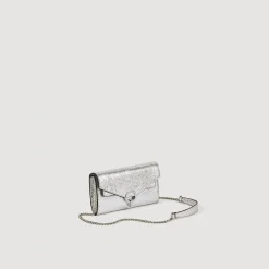 Femme SANDRO Pochette Yza En Cuir