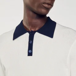 Homme SANDRO Polo Bicolore