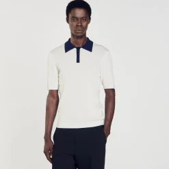 Homme SANDRO Polo Bicolore