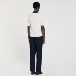 Homme SANDRO Polo Bicolore