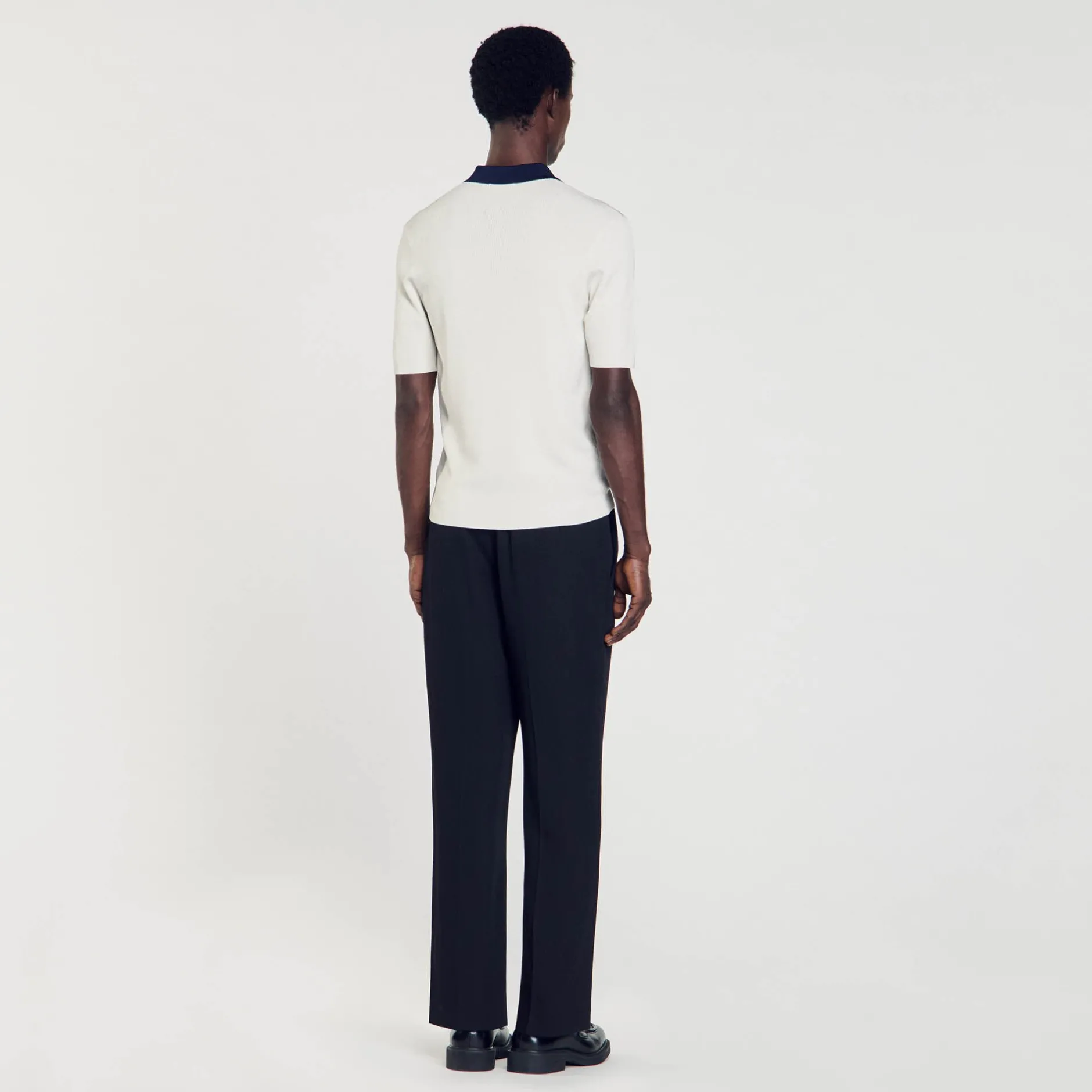 Homme SANDRO Polo Bicolore