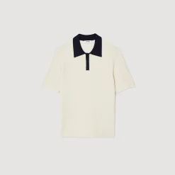 Homme SANDRO Polo Bicolore