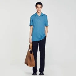 Homme SANDRO Polo En Lin
