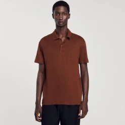 Homme SANDRO Polo En Lin