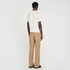 Homme SANDRO Polo En Maille à Manches Courtes