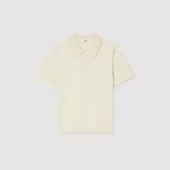 Homme SANDRO Polo En Maille à Manches Courtes