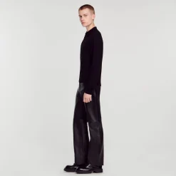 Homme SANDRO Polo En Maille Fine