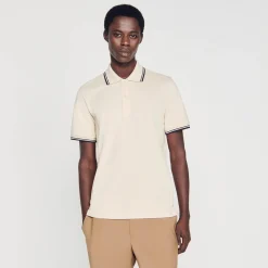 Homme SANDRO Polo En Piqué De Coton