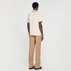 Homme SANDRO Polo En Piqué De Coton