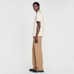 Homme SANDRO Polo En Piqué De Coton