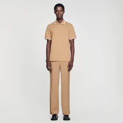 Homme SANDRO Polo En Piqué De Coton