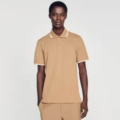 Homme SANDRO Polo En Piqué De Coton