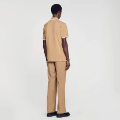 Homme SANDRO Polo En Piqué De Coton