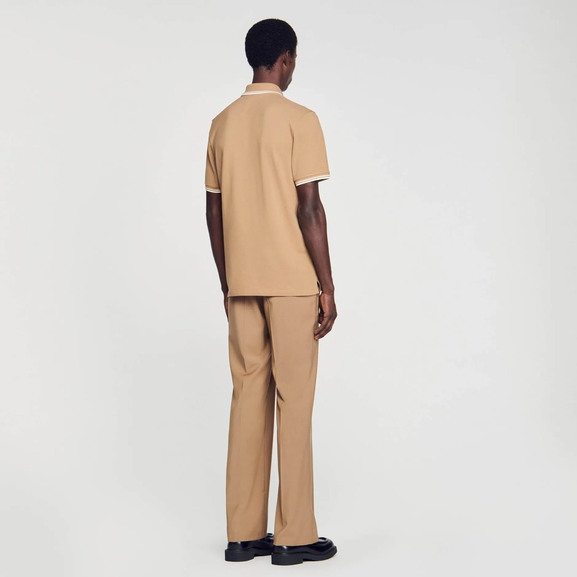 Homme SANDRO Polo En Piqué De Coton