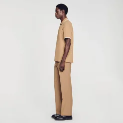 Homme SANDRO Polo En Piqué De Coton
