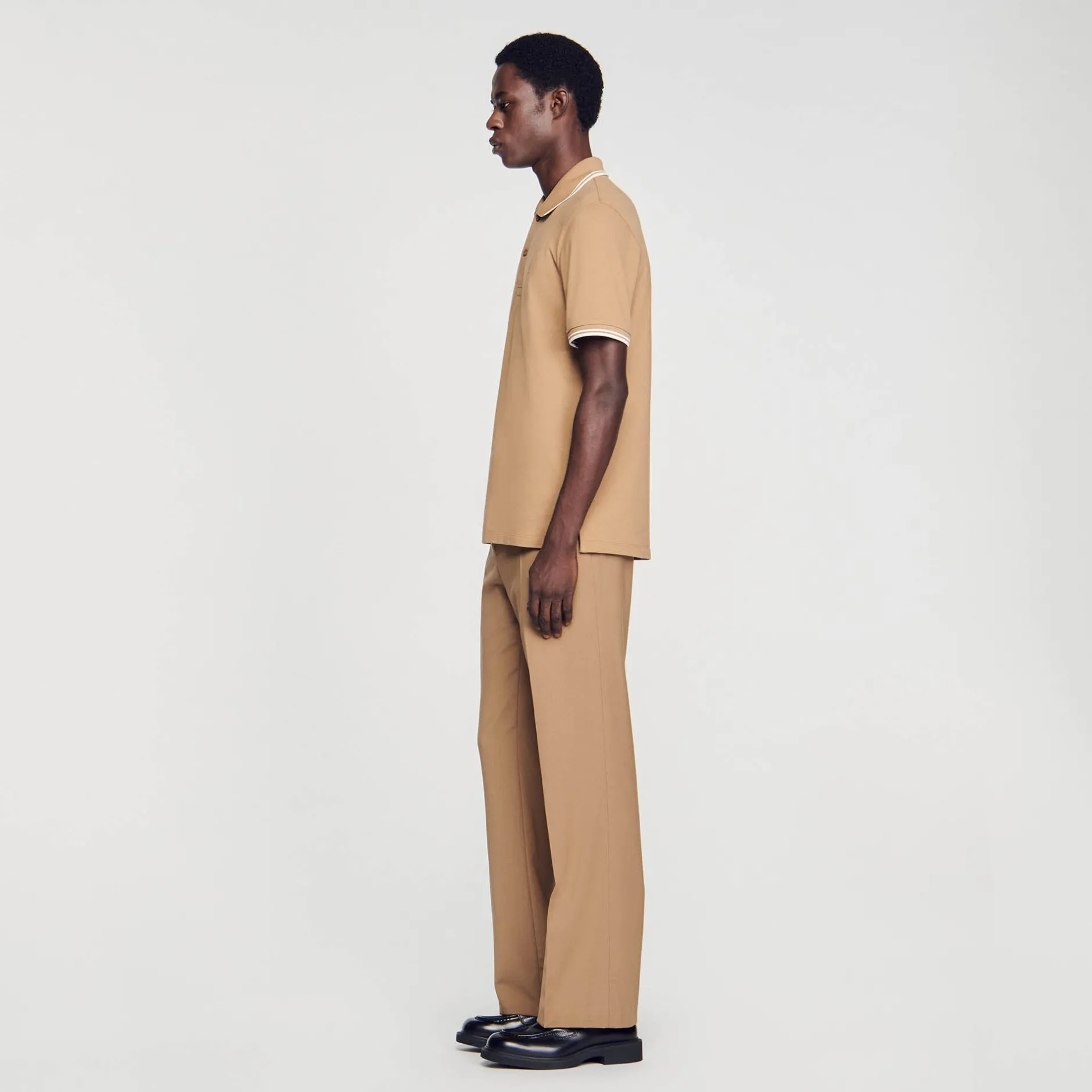 Homme SANDRO Polo En Piqué De Coton