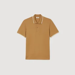Homme SANDRO Polo En Piqué De Coton