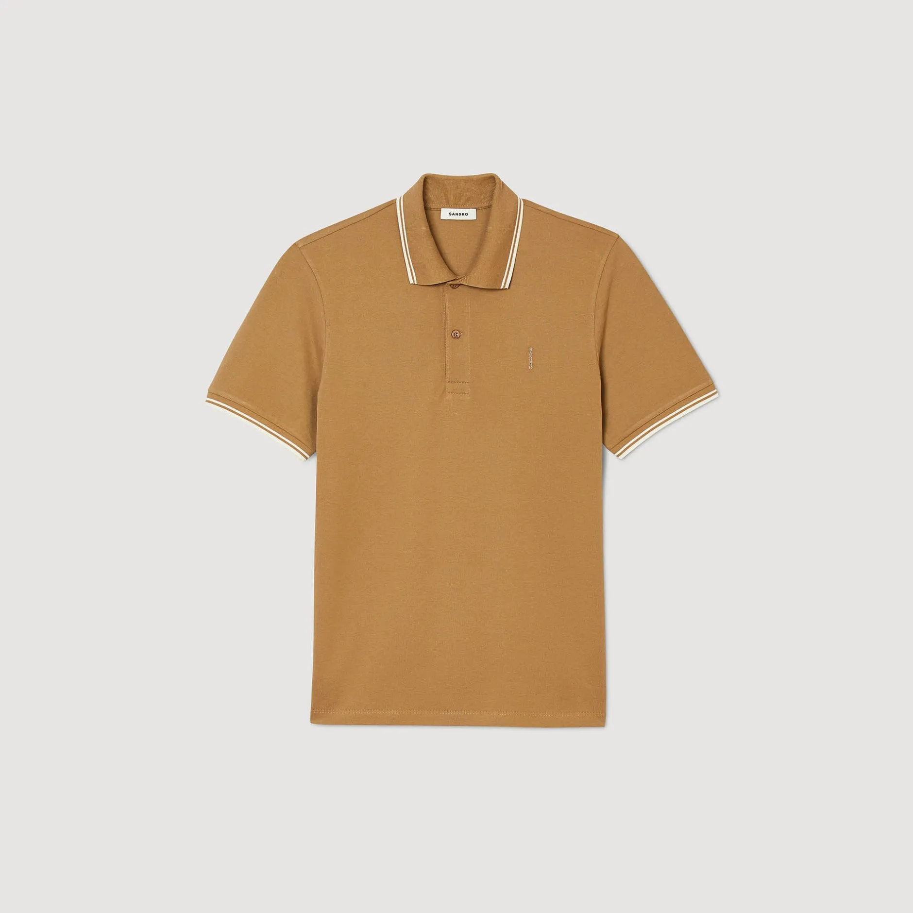 Homme SANDRO Polo En Piqué De Coton