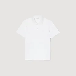 Homme SANDRO Polo Fleur En Coton
